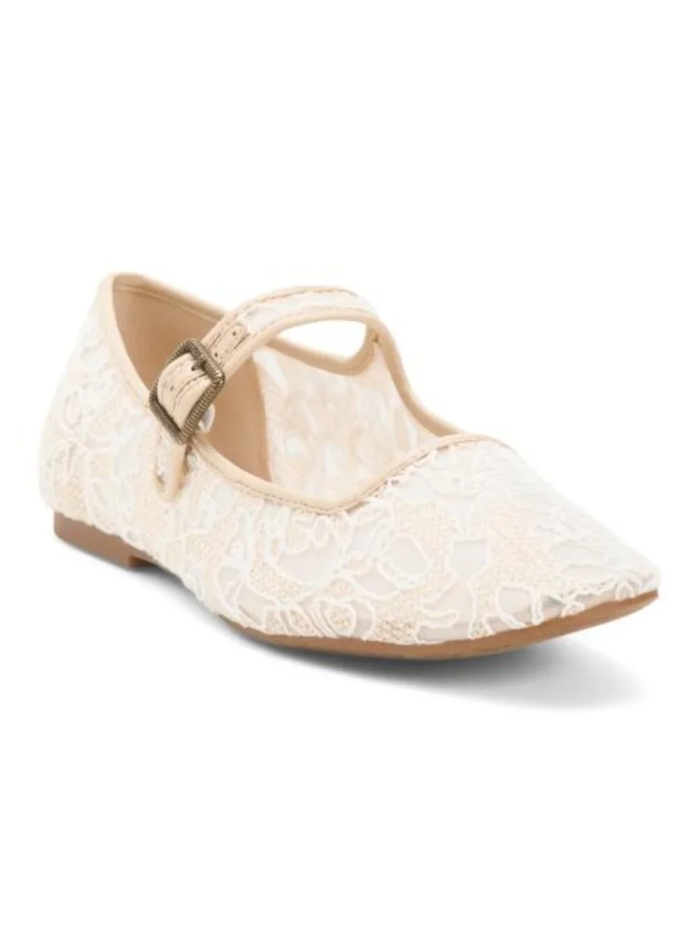 LUCKY BRAND Tannyr Burnout Lace Mary Jane Ballet Flats - Picture 7 of 10